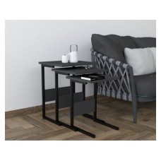 HANAH HOME Set stolova Sali Black Anthracite