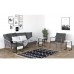 HANAH HOME Set stolova Sali Black Cyrstal