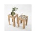 HANAH HOME Set stolova Seine 2 Oak Transparent