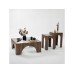 HANAH HOME Set stolova Seine 2 Transparent Walnut