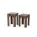 HANAH HOME Set stolova Seine 2 Walnut Dark Grey