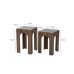 HANAH HOME Set stolova Seine 2 Walnut Dark Grey