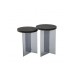 HANAH HOME Set stolova Serenity 2 Anthracite Dark Grey