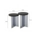 HANAH HOME Set stolova Serenity 2 Anthracite Dark Grey