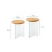 HANAH HOME Set stolova Serenity 2 Oak Transparent