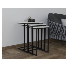 HANAH HOME Set stolova Stoli Black Cyrstal