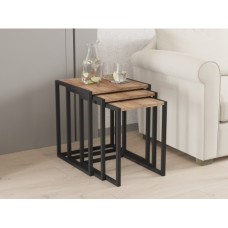 HANAH HOME Set stolova Tali Black Atlantic Pine