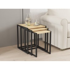 HANAH HOME Set stolova Tali Black Sapphire Oak