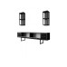 HANAH HOME Set za dnevnu sobu Black Line Set Anthracite Black