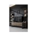 HANAH HOME Set za dnevnu sobu Black Line Set Walnut Black