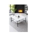 HANAH HOME Set za dnevnu sobu Chrome Line Set White Black