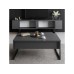 HANAH HOME Set za dnevnu sobu Luxe Set Anthracite Black