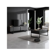 HANAH HOME Set za dnevnu sobu Luxe Set Anthracite Black