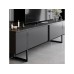 HANAH HOME Set za dnevnu sobu Luxe Set Anthracite Black