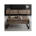 HANAH HOME Set za dnevnu sobu Luxe Set Walnut Black