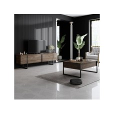 HANAH HOME Set za dnevnu sobu Luxe Set Walnut Black