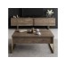 HANAH HOME Set za dnevnu sobu Luxe Set Walnut Gold