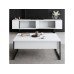 HANAH HOME Set za dnevnu sobu Luxe Set White Black