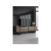 HANAH HOME Set za dnevnu sobu Luxe Walnut Black