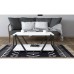 HANAH HOME Sto za dnevnu sobu Lara Anthracite White