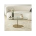 HANAH HOME Sto za dnevnu sobu Porto Transparent Gold