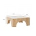 HANAH HOME Sto za dnevnu sobu Seine Oak Transparent