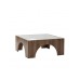 HANAH HOME Sto za dnevnu sobu Seine Transparent Walnut