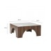 HANAH HOME Sto za dnevnu sobu Seine Transparent Walnut