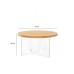 HANAH HOME Sto za dnevnu sobu Serenity Transparent Oak