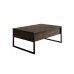 HANAH HOME Sto za dnevnu sobu Luxe Walnut Black