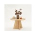 HANAH HOME Sto za dnevnu sobu Mushroom Sapphire Oak