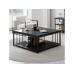 HANAH HOME Sto za dnevnu sobu Zenn Anthracite Black