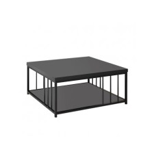 HANAH HOME Sto za dnevnu sobu Zenn Anthracite Black