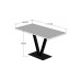 HANAH HOME Trpezarijski sto Sun Table Silverbirch