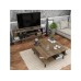 HANAH HOME TV polica Akya Walnut Black