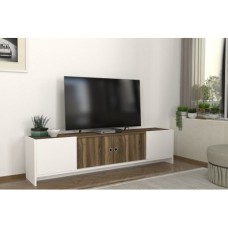 HANAH HOME TV polica Bonnel White Walnut