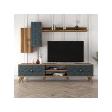 HANAH HOME TV polica Class S Walnut Chalcedony