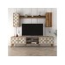 HANAH HOME TV polica Class S Walnut Cream