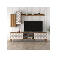 HANAH HOME TV polica Class S Walnut White