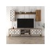 HANAH HOME TV polica Class S Walnut White