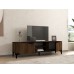 HANAH HOME TV polica Erem Walnut Black