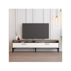 HANAH HOME TV polica Istanbul 2 WalnutWhite