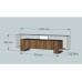 HANAH HOME TV polica Mery White Walnut (745DCD3042)