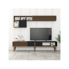 HANAH HOME TV polica Milan TV Walnut Anthracite