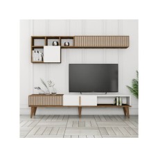 HANAH HOME TV polica Milan TV Walnut White