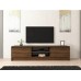 HANAH HOME TV polica Olca Walnut Anthracite