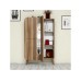 HANAH HOME Višenamenski ormar Mine Walnut White