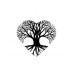 OPVIQ Zidna lampa Heart Tree