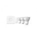 PHILIPS Set tri pametne sijalice + Hue bridge HueWCA 4.3 W GU10 bele