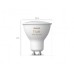 PHILIPS Set tri pametne sijalice + Hue bridge HueWCA 4.3 W GU10 bele